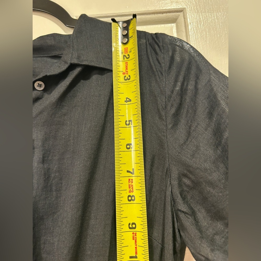 NWT J. Crew Black Cerise Shirt Dress $188 Size 0 - Picture 9 of 10
